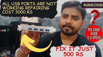 Fix All USB port problem with this amazing gadget (It