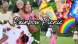 VLOG | Rainbow Picnic Challenge 🌈 TikTok made us do it