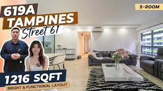 🏡 619A Tampines Street 61 | Renovated 5-Room HDB Near Future MRT & Parktown Mall | Home Tour