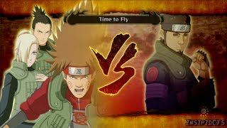 Naruto Ultimate Ninja Storm 3 Choji (Ino and Shikamaru) Vs Asuma S-Rank (English)
