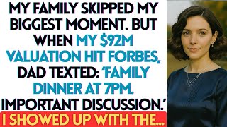 Download Lagu My Family Skipped My Biggest Moment  But When My $92M Valuation Hit Forbes, Dad Texted.... MP3