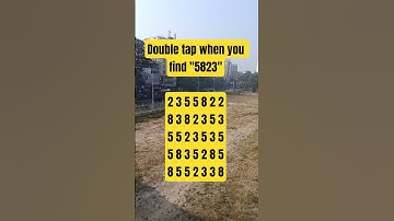 Observation Visual Test: 5 Seconds For You To Spot:5823. Try Your Skills!  #search #puzzle #shorts