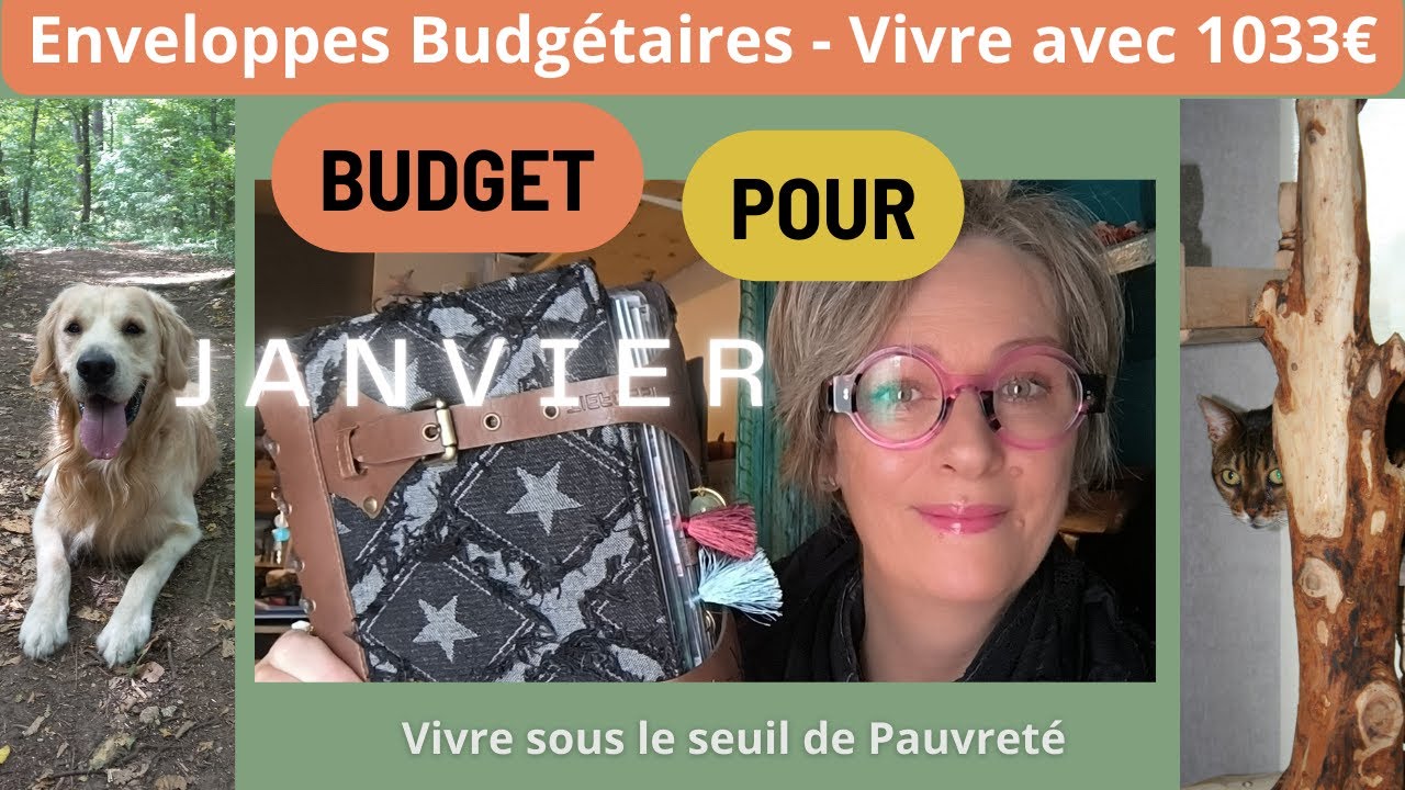 💵Gérer un petit revenu 1033€ Janvier Détaillé + Economies / 1 seul Classeur Budget pour 2026
