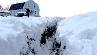 How we dug a 140 foot trench in the middle of winter… Running Electricity to our Garage