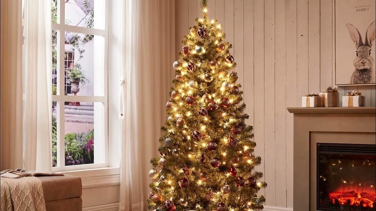 new one 6 5' artificial Christmas tree (Everett Pine) YouTube