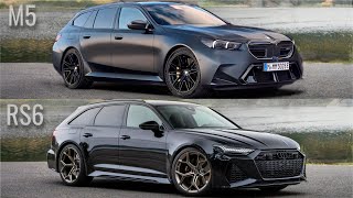 2025 BMW M5 Touring vs Audi RS 6 Avant Performance 🔥