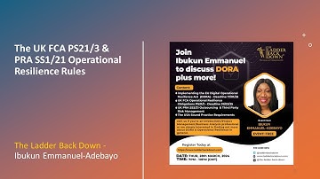 The UK PRA SS1/21 & FCA PS21/3 Operational Resilience Rules Simplified