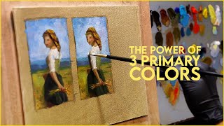Mix every color you need using only 3 primaries ❤️💛💙