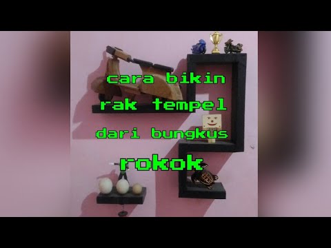 kreatif bikin rak  tempel dinding  dari bungkus rokok  YouTube