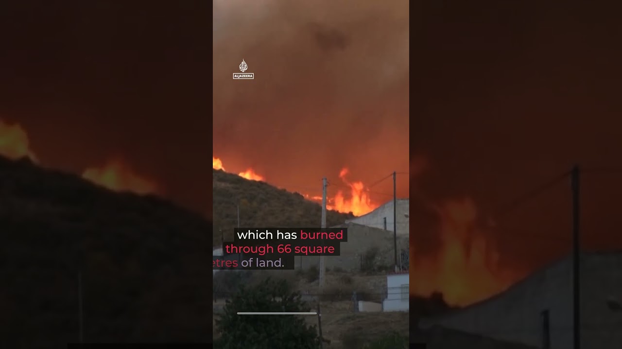 Deadly wildfires sweep Europe amid heatwave | AJ #shorts