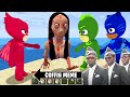 MOMO.EXE vs PJ MASKS.EXE in Minecraft - Coffin Meme