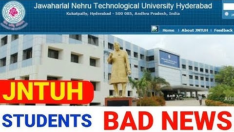 BTECH JNTUH|BAD NEWS FOR JNTUH STUDENTS|#jntuh #btech #btechcse #jntuhupdates #jntukuexams