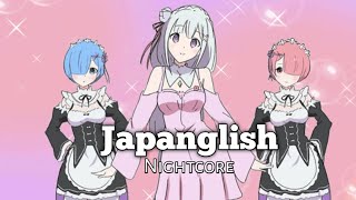 Nightcore - Japanglish // Lyrics Resimi