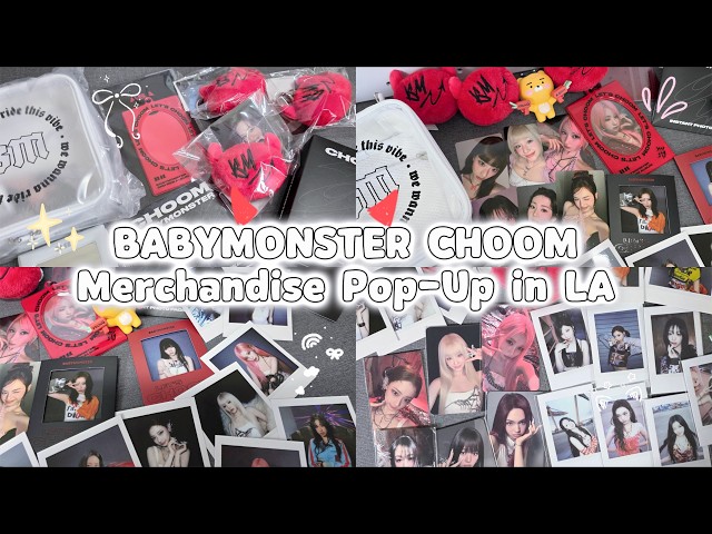 BABYMONSTER CHOOM Official MD Los Angeles USA Pop-up Event