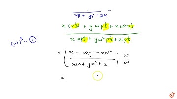 If `alpha,beta,gamma` are the cube roots of p then for any `x,y` and `z` `(xalpha+ybeta+zgamma)...