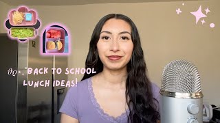 ASMR~Back to School Lunch Ideas! 🍔💕