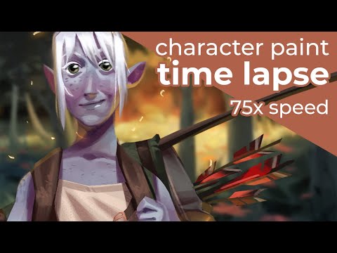 D&D Half-Elf Ranger Time Lapse & Painting Process