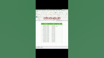 #35 Tách ngày, giờ trong Excel Mẹo hay tin học Excel #excel
