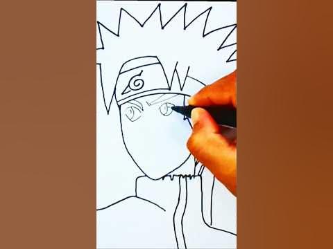 Easy to draw Naruto 🍥/ How to draw Naruto for beginners step by step ...