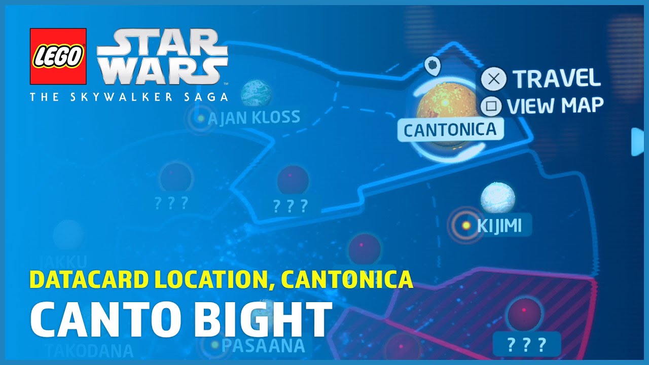 Canto Bight Datacard location, Cantonica Datacards LEGO Star Wars The Skywalker Saga YouTube