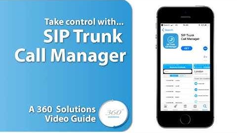 SIP Trunk Call Manager