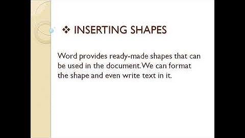 4. Inserting Objects in Word 2013  Class 5th (Part 3)