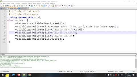 PEMROGRAMAN DASAR C++ | OPERASI FILE - TAMBAH DATA KE FILE