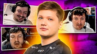 РЕАКЦИЯ DOSIA НА ИГРУ ПРО ИГРОКОВ (ft. s1mple, poka, XANTARES)