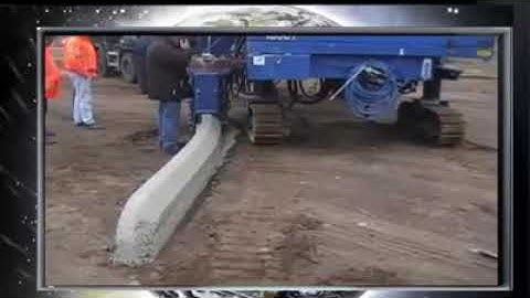 Máy thi công bó vỉa đường    Kênh video Xây Dựng