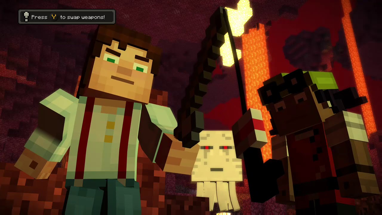 how to kill a ghast in the best way in Minecraft story mode - YouTube