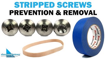 Stripped Screws - Prevention & Removal | Fasteners 101