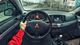 Mitsubishi Lancer X 1.5 MT - POV TEST DRIVE / Тест драйв от первого лица