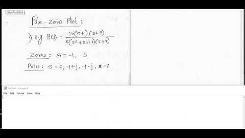 9. Drawing Pole Zero Plot