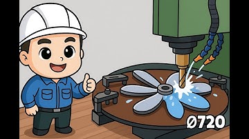 ⚙️ Gia công cơ khí cánh quạt ⌀720mm trên máy phay CNC - Okuma | Cơ Khí Thực Chiến 🛠️