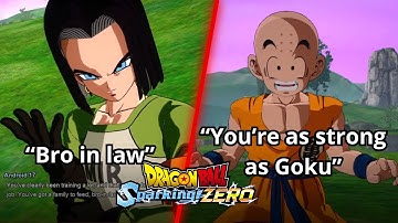 Krillin vs Android 17 Super Interactions and Combat - Dragon Ball Sparking Zero