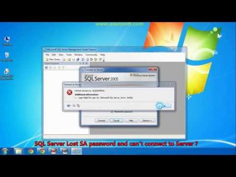 Recover SA Password for SQL Server 2005 / 2008 / 2012 / 2014