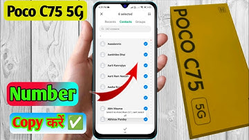 how to copy contacts poco c75 5g, poco c75 5g number copy kaise karen