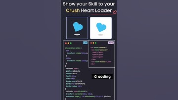 👉Show your skill to your crush Heart loader❤ 👍🏻#coder #code #programmers #html #css