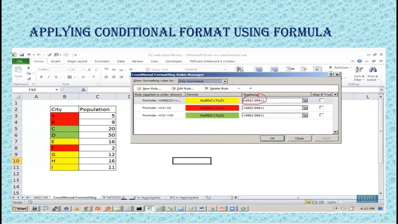 Conditional Formatting In Word Conditional Formatting In Word