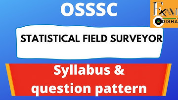 Osssc statistical field surveyor question pattern|ossc statistical field surveyor syllabus 2021