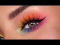 Seamless Rainbow Eye Makeup Tutorial \\ PRIDE