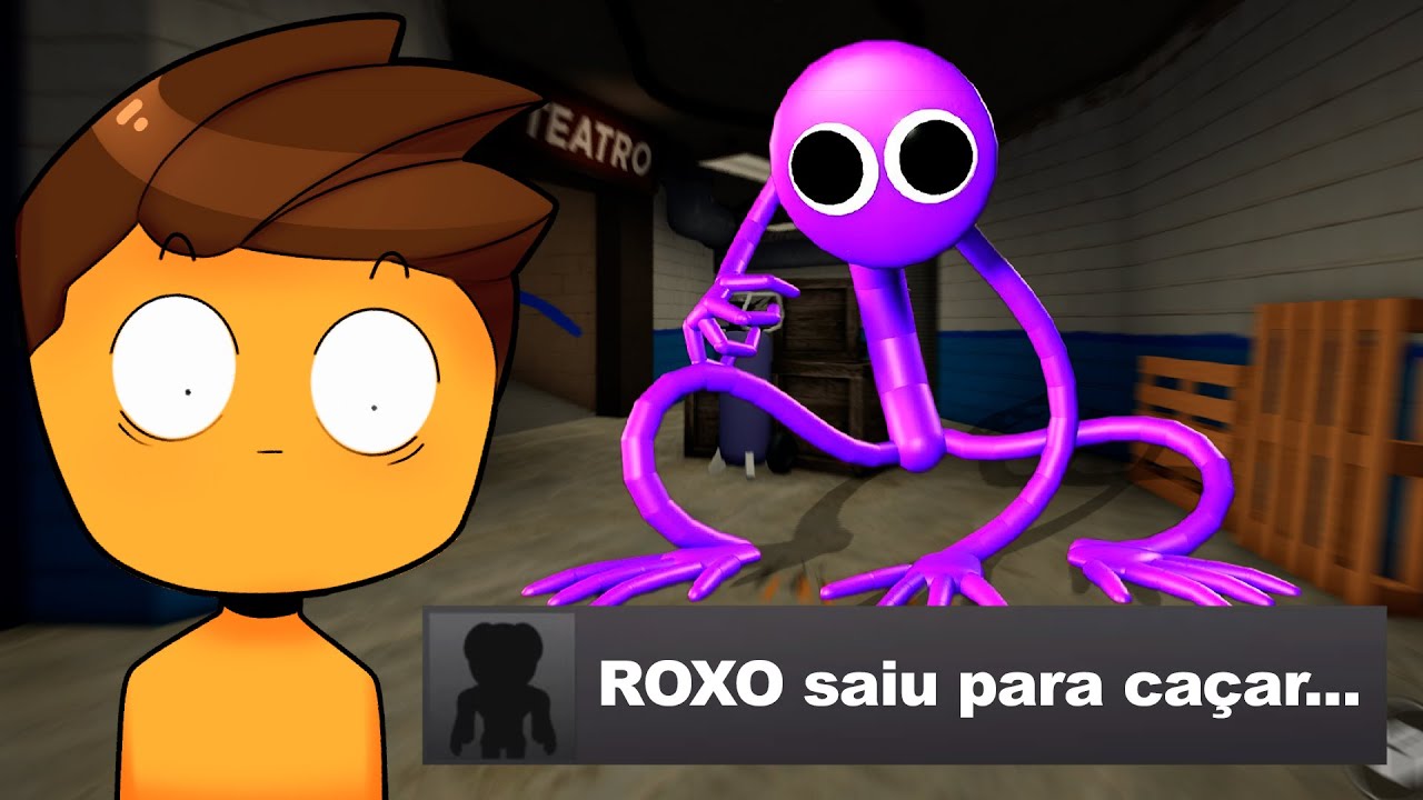 RAINBOW FRIENDS ATUALIZOU! ROXO FINALMENTE APARECEU? MONSTRO BRANCO NO ...