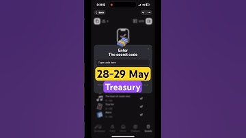 Treasury Secret Code I Treasury today Secret Code | 28-29 May Treasury Secret Code  | #treasury |