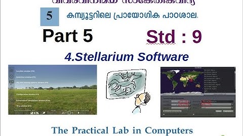 ICT Tutorials Std 9 Chapter 5 Stellarium 5