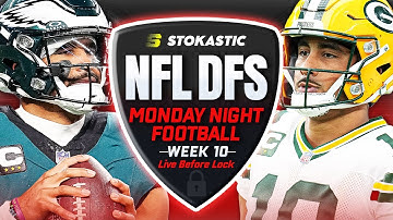 NFL DFS Showdown Live Before Lock | Eagles vs Packers MNF Week 10 DFS Picks