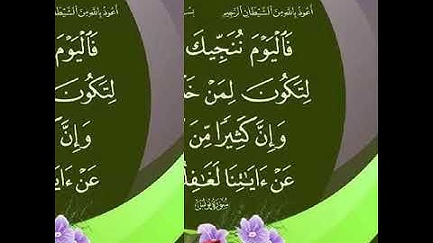 آية مؤثرة من سورة يونس للقارئ علي هوبي