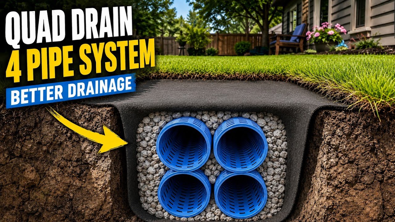 Drainage pipe network installation