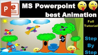 PowerPoint: How to create flying birds in PowerPoint| Best Animation of birds 2024|