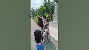 Chị ơi cài tóc giả đẹp rồi dạo phố đi chợ thôi hehe#caitocgia