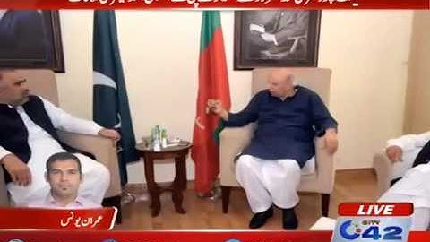 Cantt: KPK Assembly Speaker Asad Qaisar met Chaudhry Muhammad Sarwar